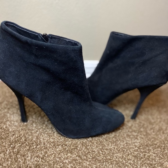 ALDO Black Suede Heel Booties - Picture 6 of 6